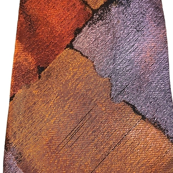 MISSONI Men's Tie 100% Silk Made in Italy Geometric Colorful All Over - Picture 5 of 6